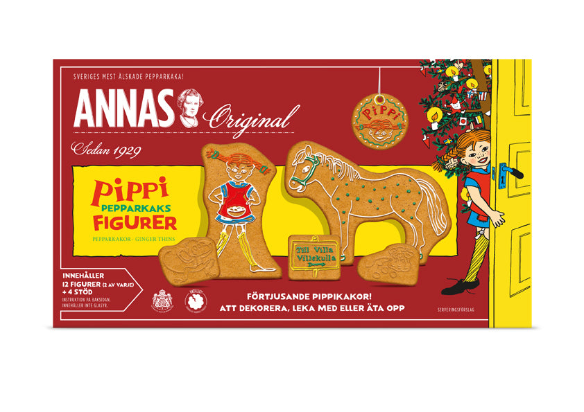 Swedish Tin Box Vintage Red Cookie Box 'annas 