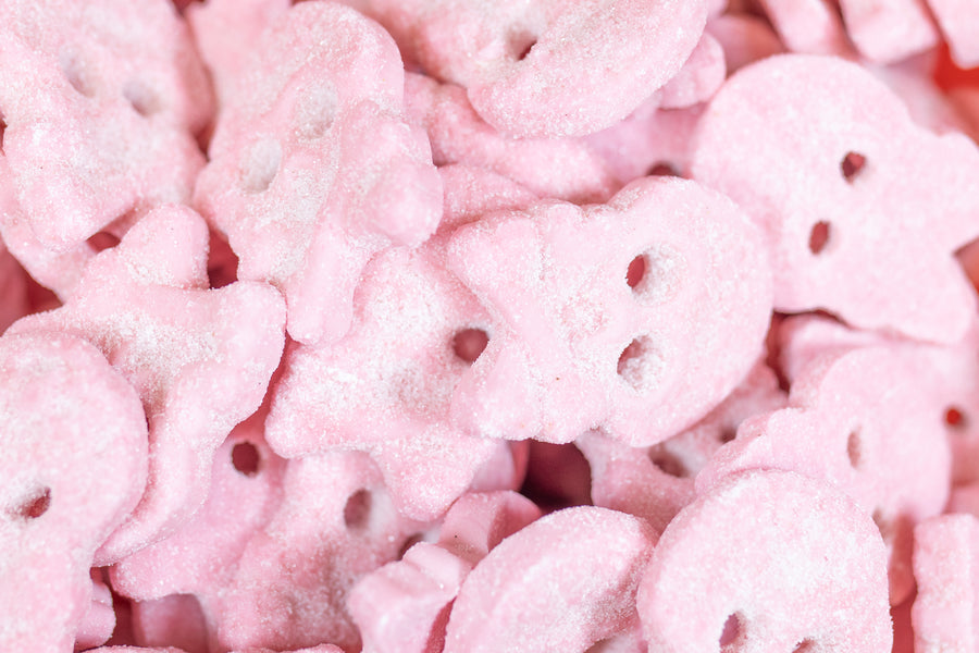 BUBS Cool Hallon Skalle Skum (Raspberry Foam Skull)