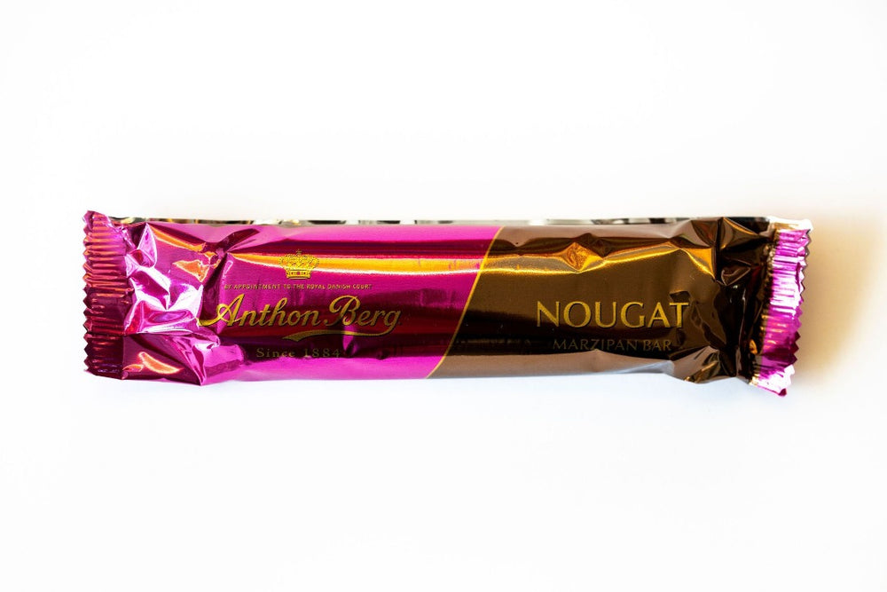 Anthon Berg Marzipan Bar with Nougat, BEST BY: October 9, 2023