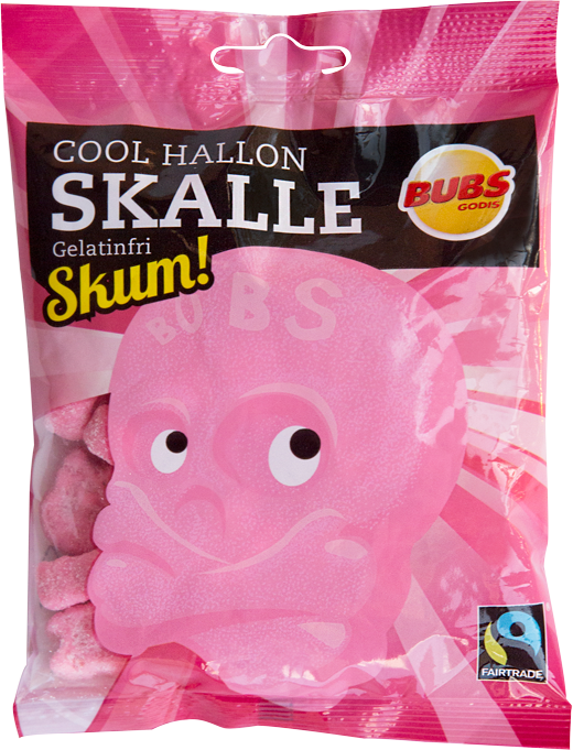 BUBS Cool Raspberry Foam Skulls 90g