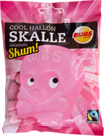 BUBS Cool Raspberry Foam Skulls 90g