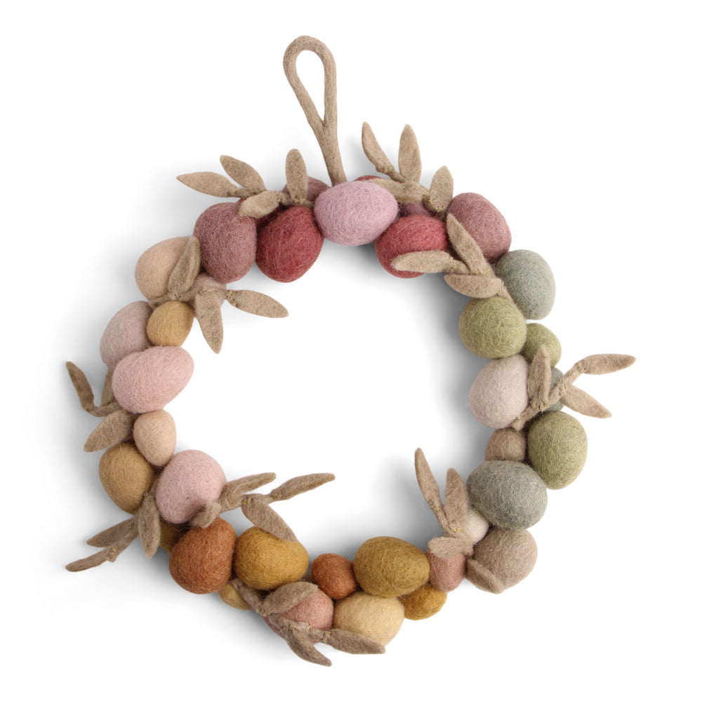 
            
                Load image into Gallery viewer, Danish Felt Easter Wreath, Big Egg
            
        
