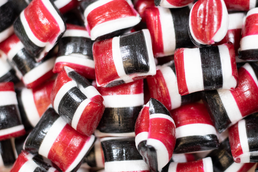 Grenna Salty Raspberry Licorice Hard Candies