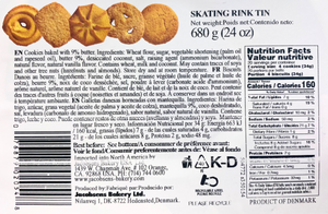 Jacobsens Skating Rink Danish Cookie Tins 24oz