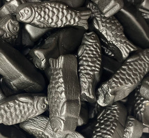 Salty Herring-Shaped Licorice Gummies