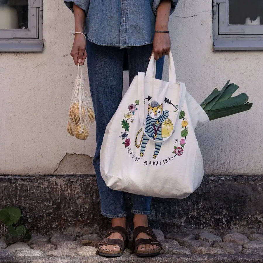 OMOM Nature Organic Tote Bag Reuse Madafakas!
