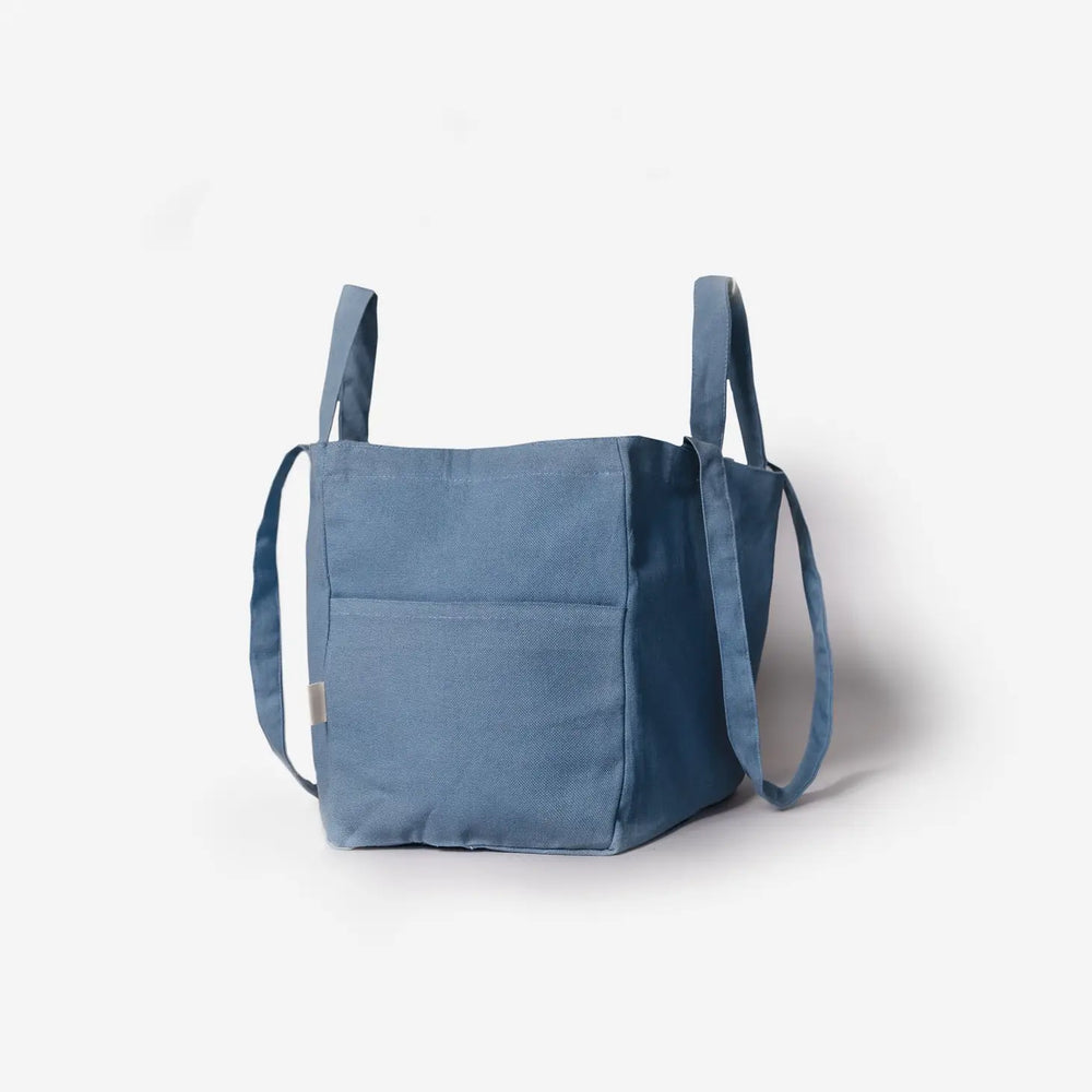 OMOM Pigeon Blue Organic Cloth Box Low