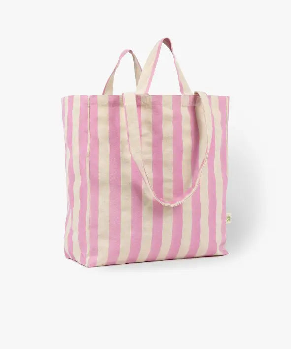OMOM Pink Striped Tote Bag