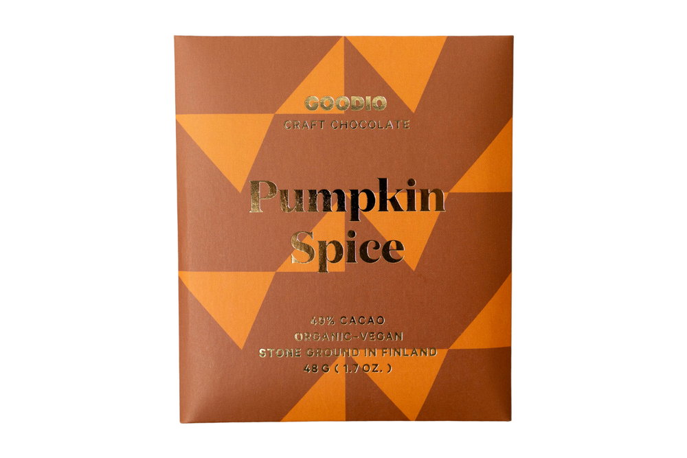 Goodio Pumpkin Spice 49%, BEST BY: October 2023