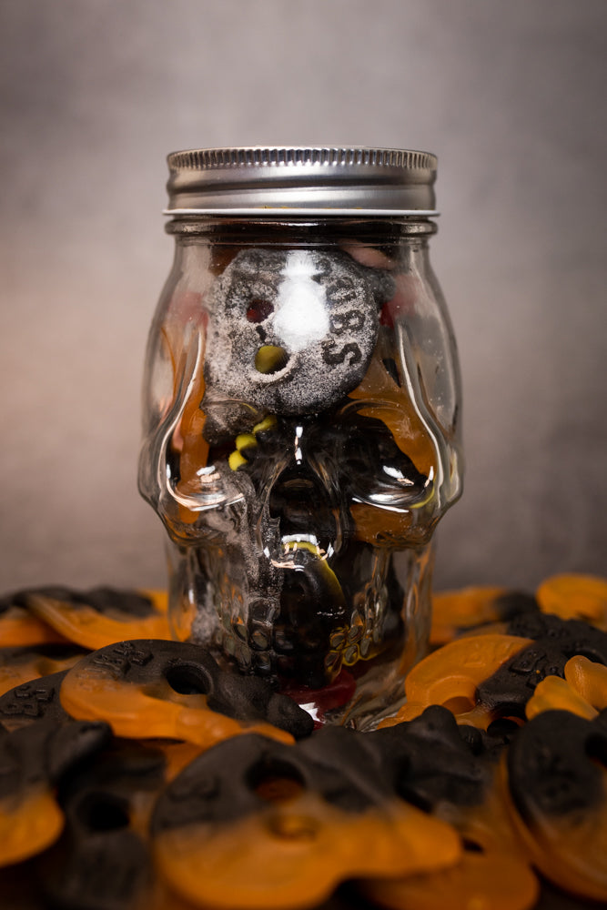 Jar of Licorice Skulls
