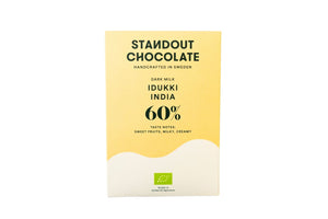 Standout Chocolate Dark Milk Indukki India 60%, BEST BY: August 8, 2023