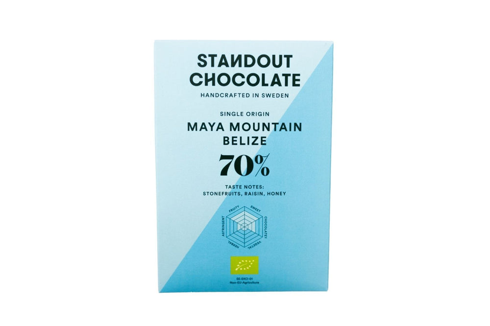 Standout Chocolate Maya Mountain Belize 70%, BEST BY: October 18, 2023