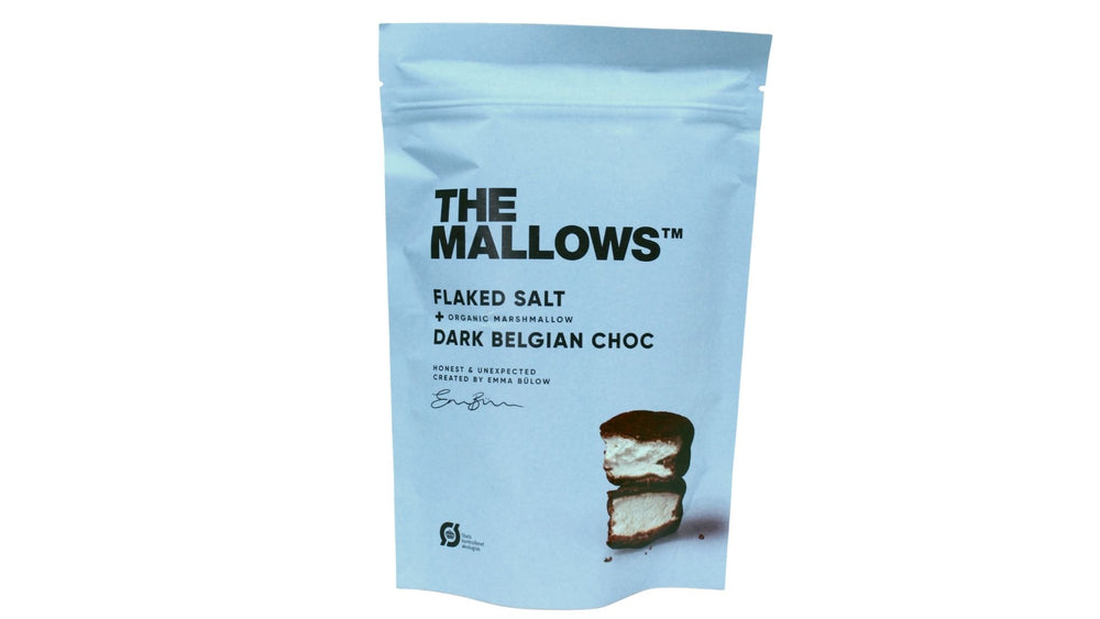 
            
                Load image into Gallery viewer, The Mallows: Flaked Salt &amp;amp; Dark Belgian Chocolate 150g
            
        