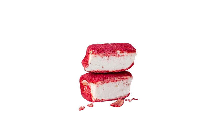 The Mallows: Vanilla, Strawberry & Blackcurrant 80g