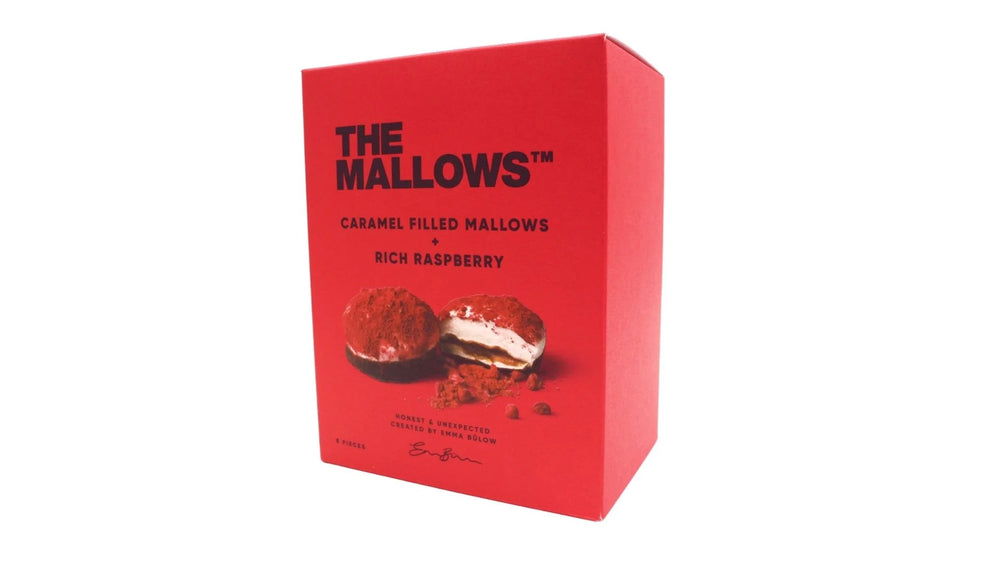 The Mallows: Caramel & Rich Raspberry 55g, BEST BY: March & April 2023