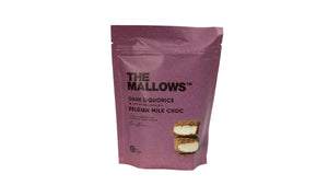 The Mallows: Milk Chocolate & Dark Licorice 150g
