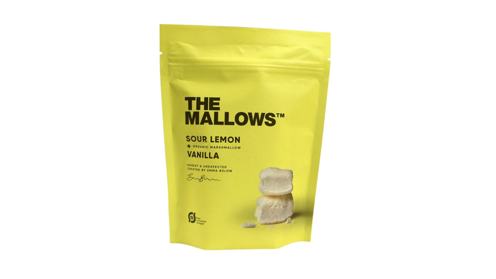 
            
                Load image into Gallery viewer, The Mallows: Sour Lemon &amp;amp; Vanilla 80g, BEST BY: January 8, 2023
            
        