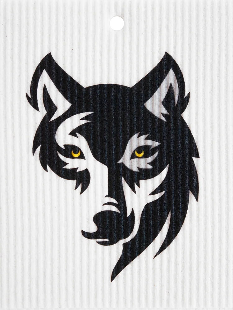 Swedish Wash Towel, Wolf Head