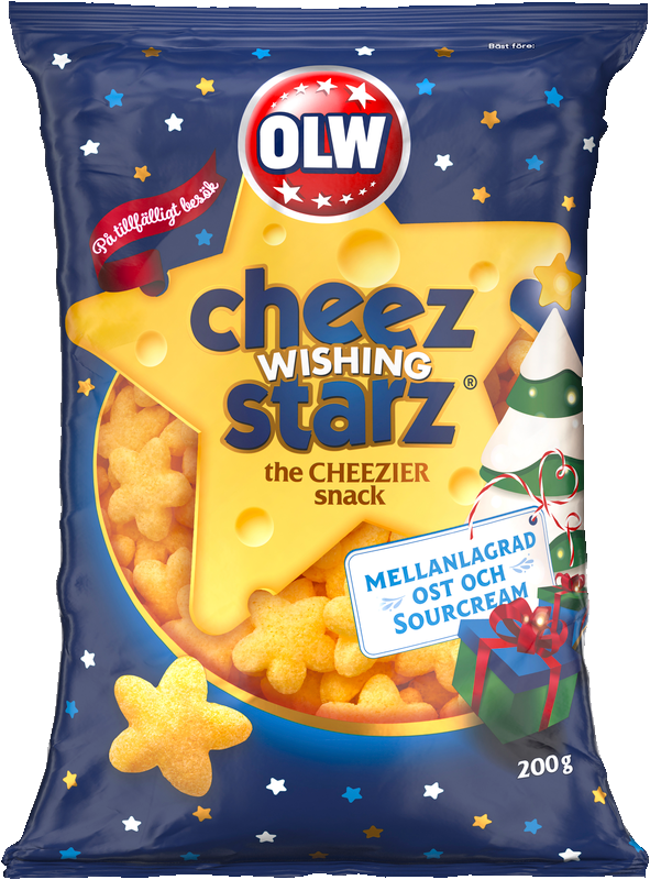 OLW Cheez Wishing Starz 200g Bag