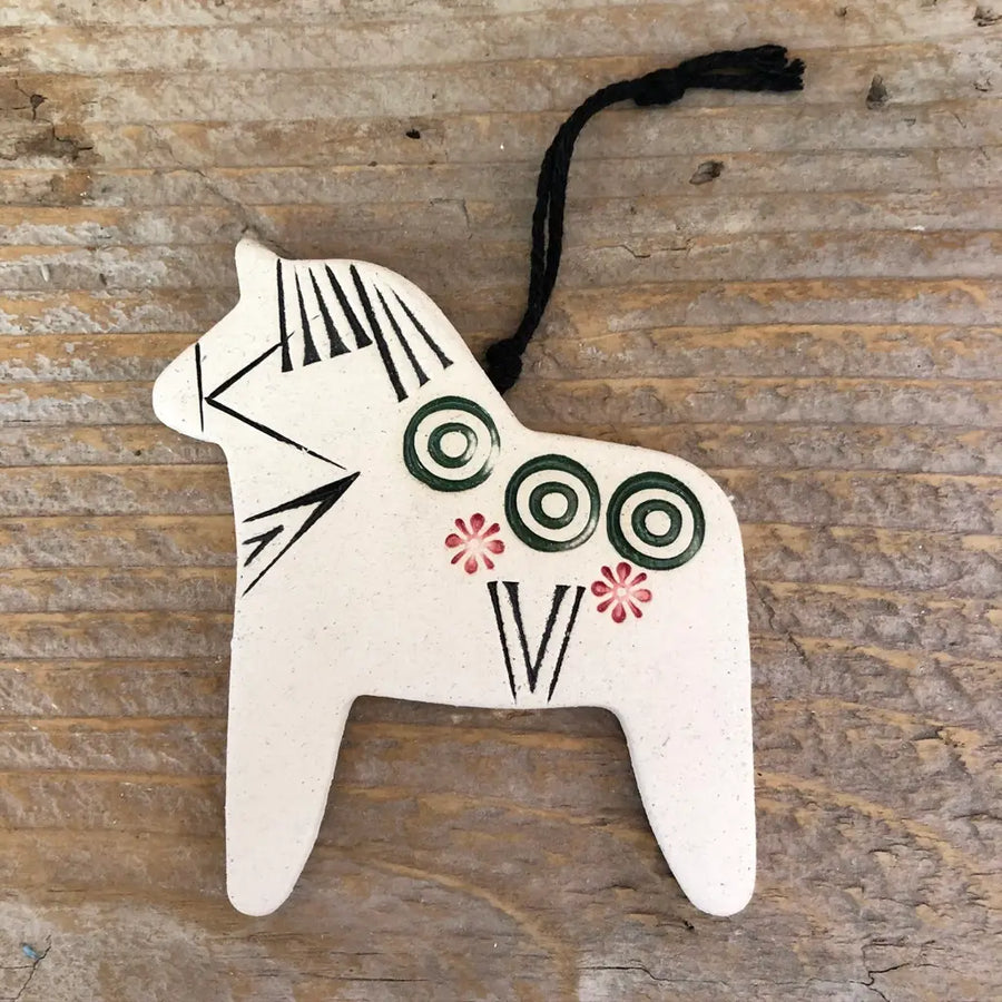 Handmade Ceramic Dala Horse or Gnome