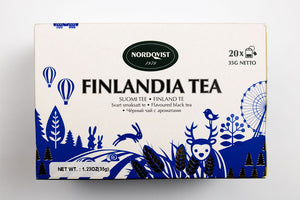 Nordqvist Finlandia Blueberry Flavored Black Tea Bags Box