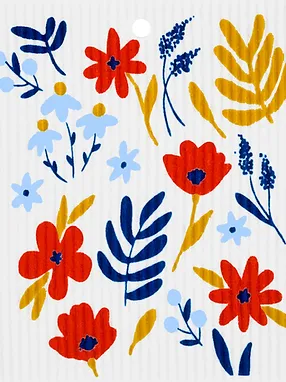Swedish Wash Towel, Wildflowers