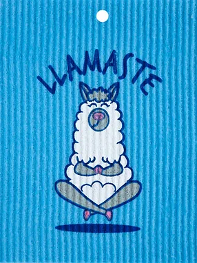 Swedish Wash Towel, Llamaste