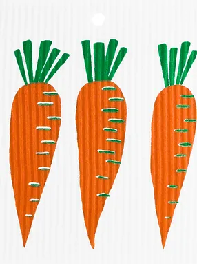 Swedish Wash Towel, Carrots