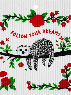 Swedish Wash Towel, Sloth