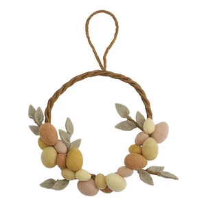 Danish Felt Easter Wreath, Yellow Eggs