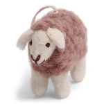 Danish Felt Mini Sheep Ornament, Lavender