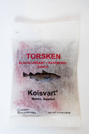 Kolsvart Torsken Blackcurrant + Raspberry Candy