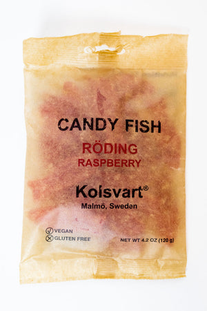 Kolsvart Candy Fish Röding Raspberry