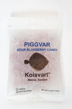 Kolsvart Piggvar Sour Blueberry Candy, Fresh Stock