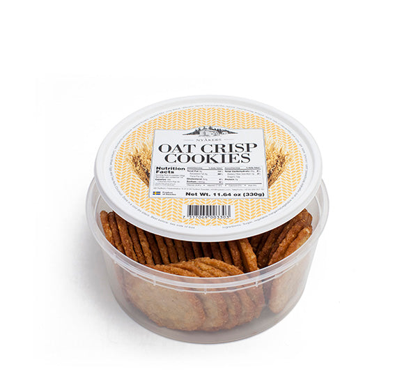 Nyakers Oat Crisp Cookies 11.64oz Tub