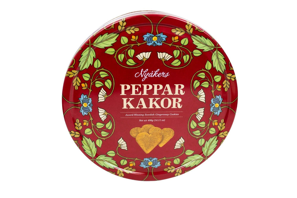 Nyåkers Pepparkakor Red Tin (Gingersnap Hearts) 400g