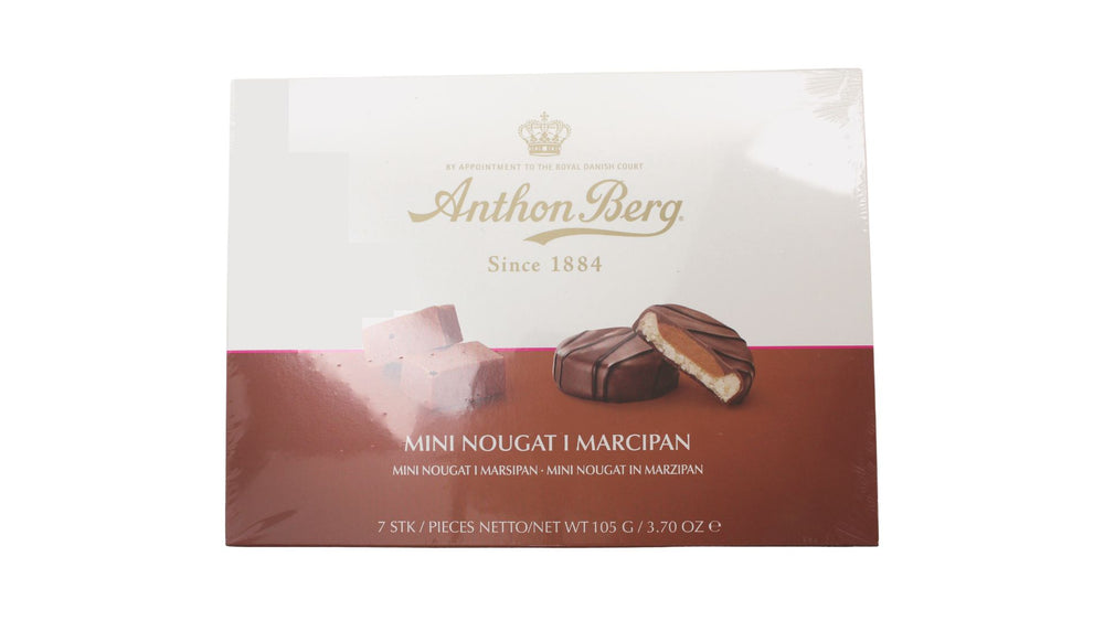 Anthon Berg Mini Nougat in Marzipan 105g Box