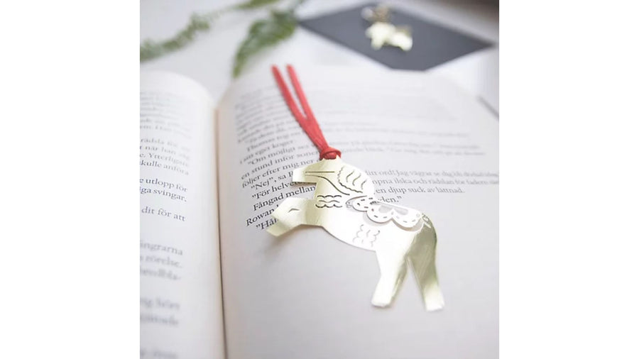 Metal Dala Horse Bookmark