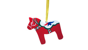 Wooden Dala Horse Ornament