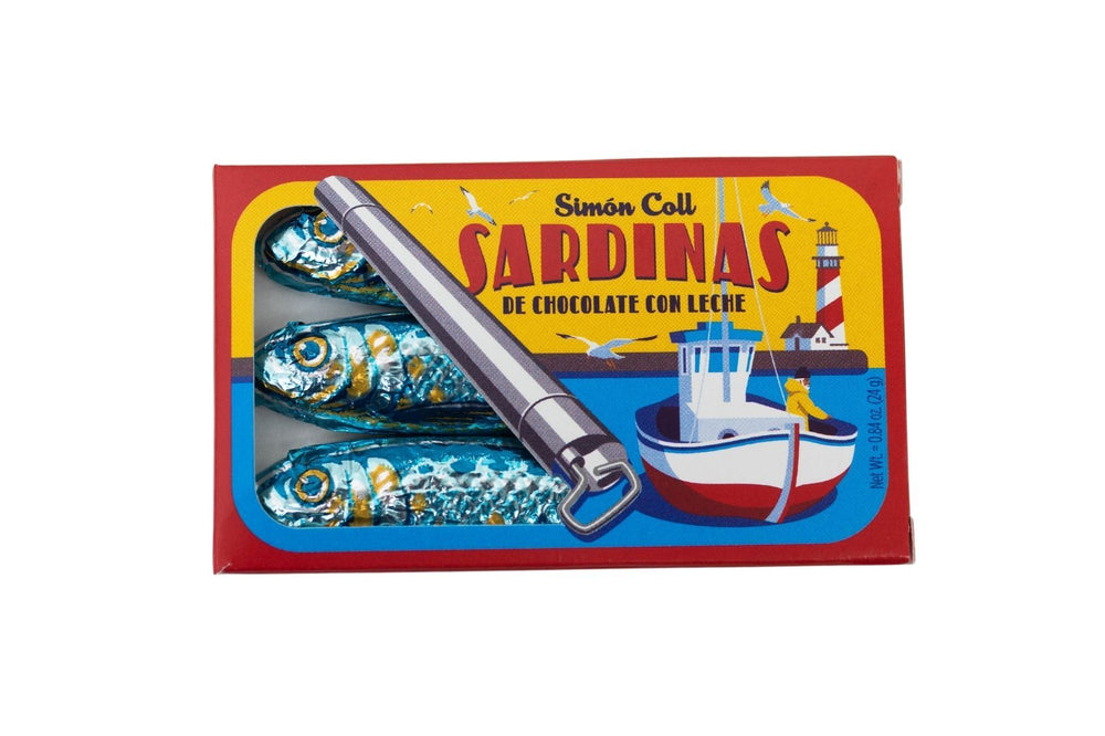 Sardinas de Chocolate con Leche 24g