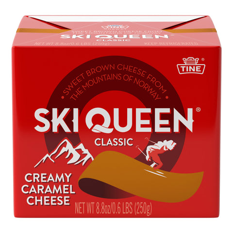 Tine Ski Queen Classic Creamy Caramel Cow & Goats Milk Cheese 8.8oz